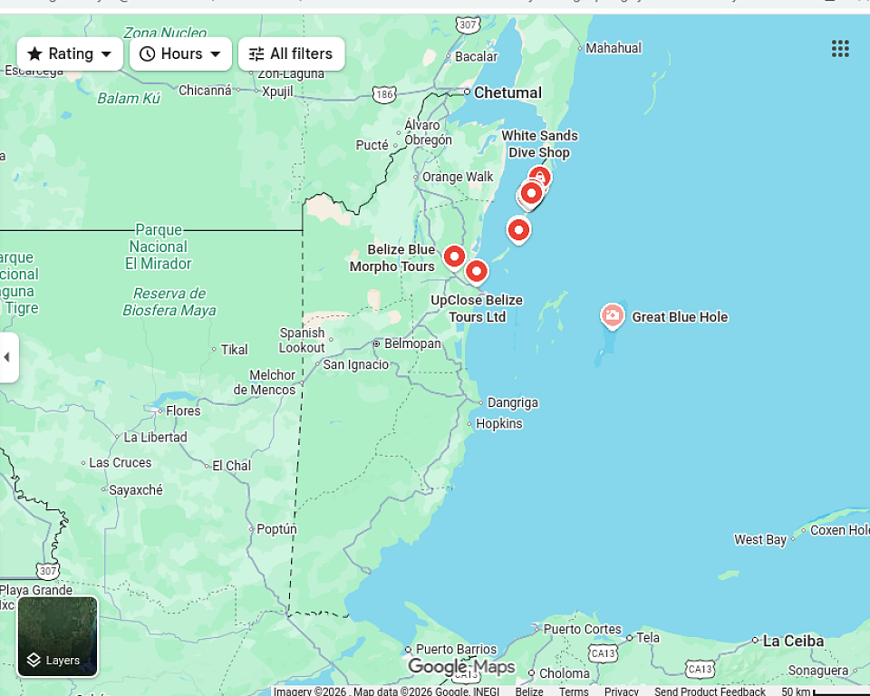 Blue Hole Excursions From Ambergris Caye